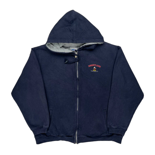 Vintage Disneyland Disney Graphic Hoodie - Large Navy Cotton Blend
