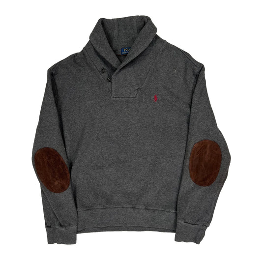 Polo By Ralph Lauren Collared Jumper - Large Brown Cotton