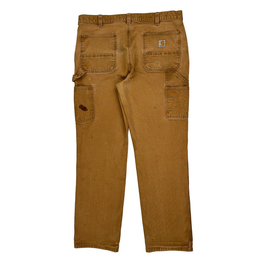 Carhartt Carpenter Trousers - 37W 32L Brown Cotton