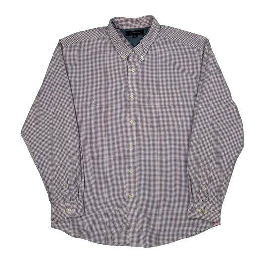 Vintage Tommy Hilfiger Checked Shirt - XL Red Cotton