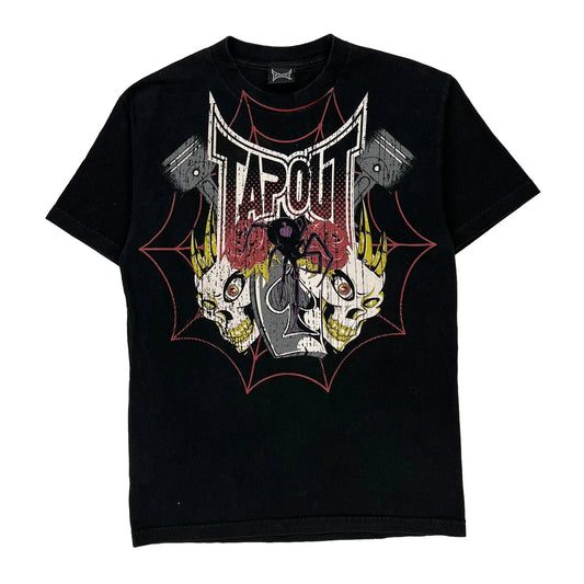 Tapout Graphic T-Shirt - Medium Black Cotton