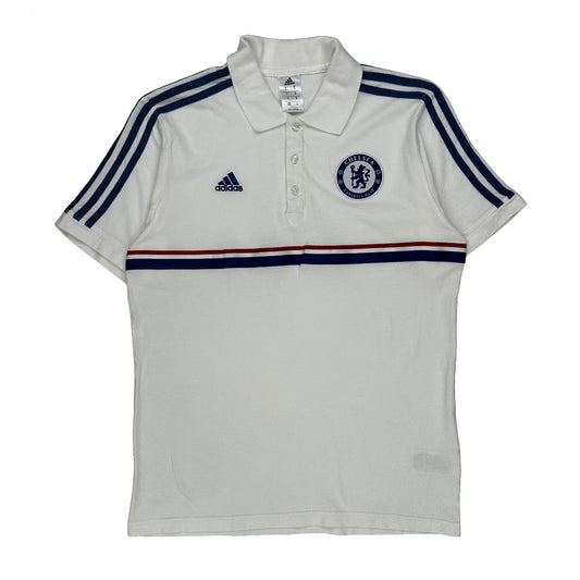 Vintage Chelsea Adidas Football Shirt - Medium White Cotton
