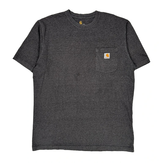 Vintage Carhartt T-Shirt - Large Grey Cotton