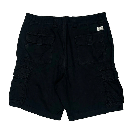 Vintage Chaps Ralph Lauren Cargo Shorts - 34W 10L Black Cotton