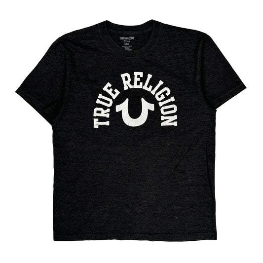 Vintage True Religion T-Shirt - Large Black Cotton