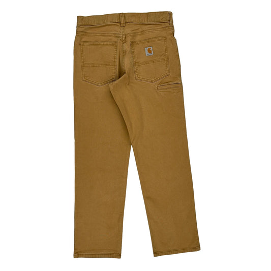 Carhartt Trousers - 30W 29L Brown Cotton Blend