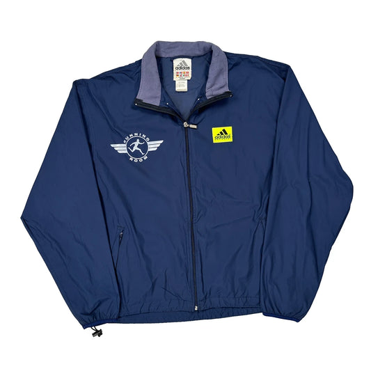 Vintage Running Room Adidas Equipment Windbreaker - Large Blue Polyester
