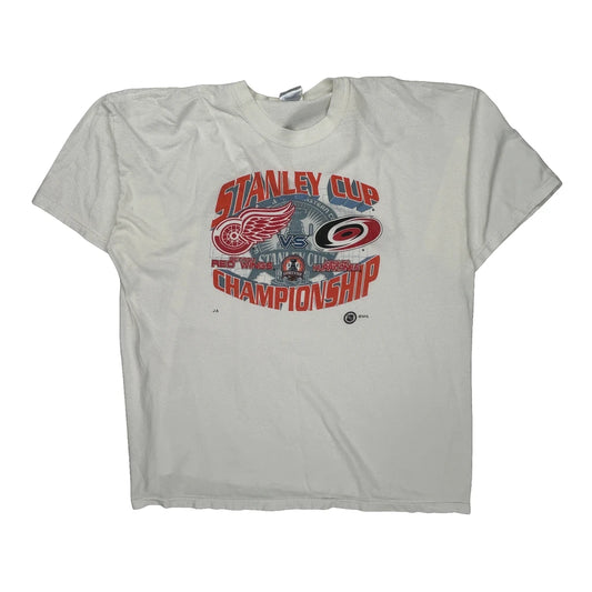 Stanley Cup Championship Gildan Nhl T-Shirt - 2XL White Cotton