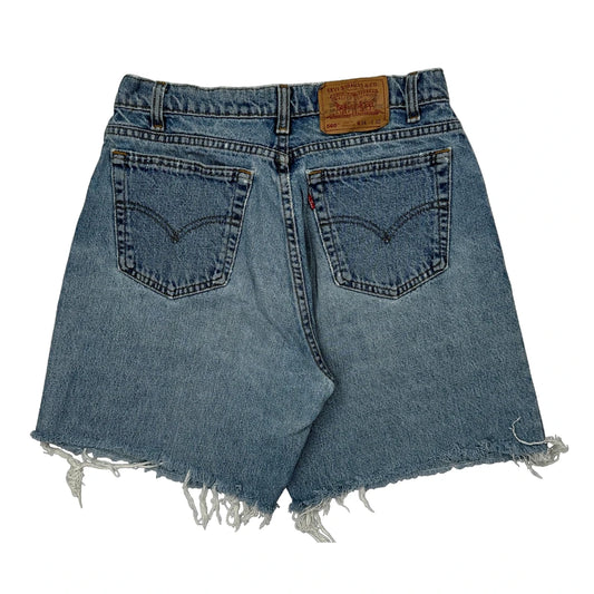 Vintage Levis Cut Off Denim Shorts - 28W 9L Blue Cotton