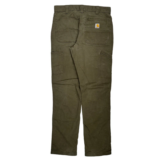 Carhartt Carpenter Trousers - 32W 33L Green Cotton