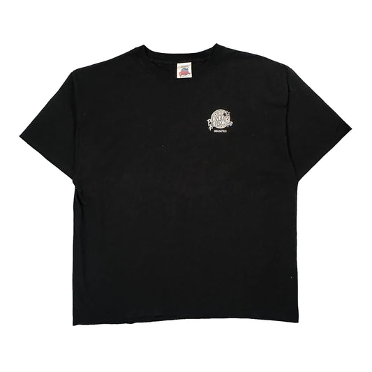 Indianapolis Planet Hollywood Graphic T-Shirt - 2XL Black Cotton