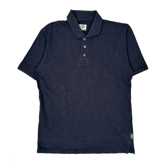 Vintage Dickies Polo Shirt - Medium Navy Cotton