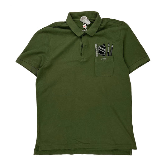 Lacoste Polo Shirt - XL Green Cotton