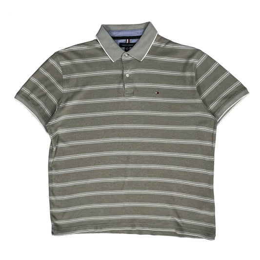 Tommy Hilfiger Slim Fit Polo Shirt - XL Grey Cotton