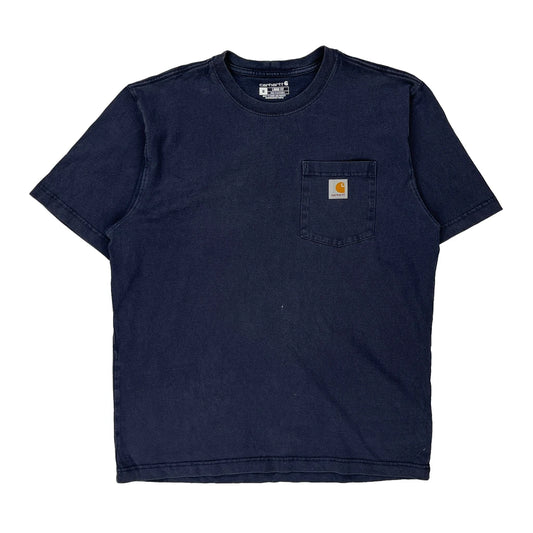 Carhartt T-Shirt - Medium Navy Cotton