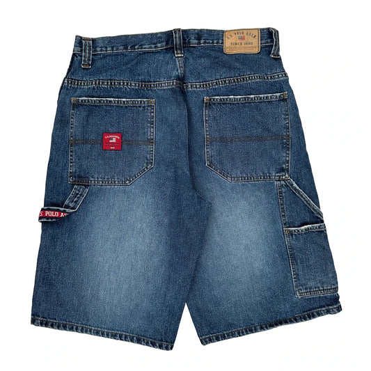 U.S. Polo Assn. Denim Shorts - 33W 11L Blue Cotton
