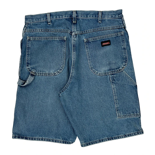 Dickies Denim Shorts - 34W 10L Blue Cotton
