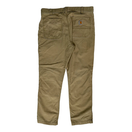 Carhartt Carpenter Trousers - 34W 30L Khaki Cotton
