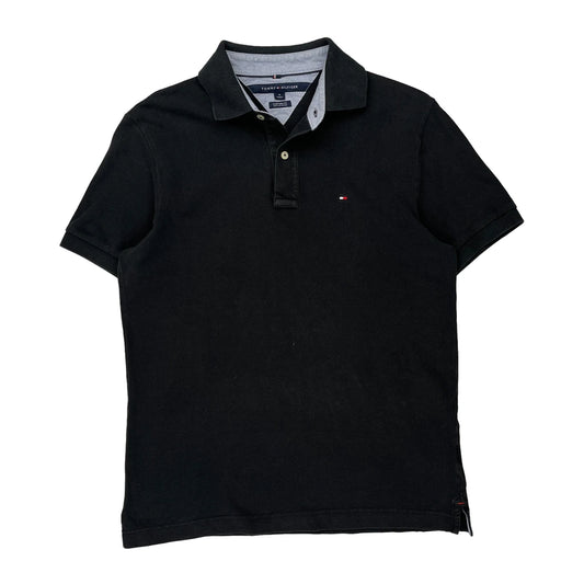 Tommy Hilfiger Polo Shirt - Medium Black Cotton