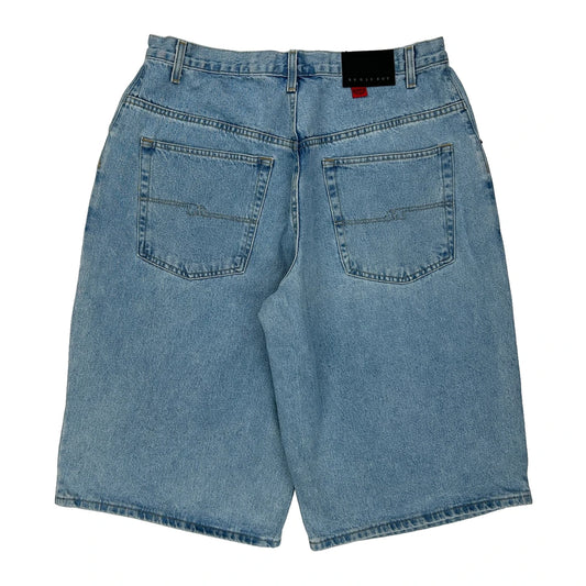 Bugle Boy Denim Shorts - 38W 12L Light Wash Cotton