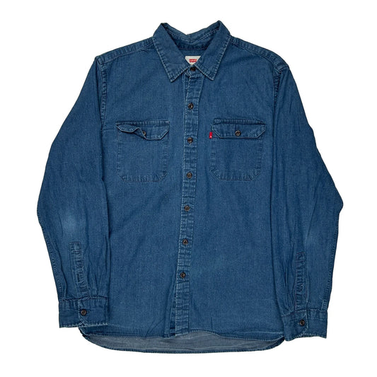 Levis Denim Shirt - Large Blue Cotton