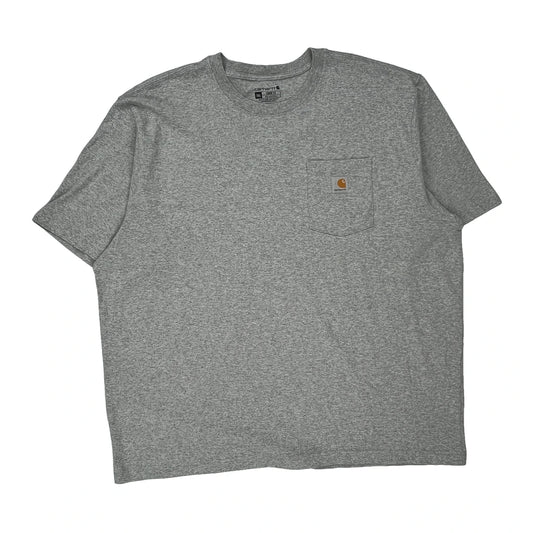 Carhartt T-Shirt - 2XL Grey Cotton Blend