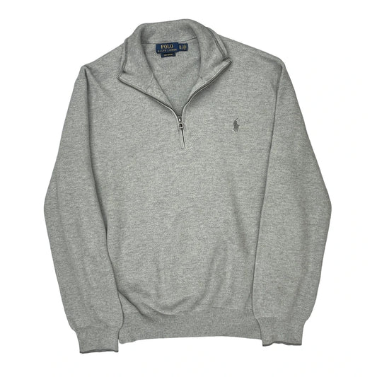 Polo By Ralph Lauren 1/4 Zip - XL Grey Cotton