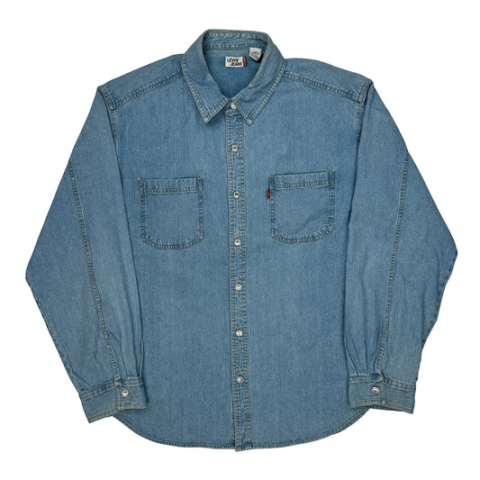 Levis Denim Shirt - XL Blue Cotton