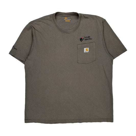 Houle Electric Carhartt T-Shirt - Large Grey Cotton