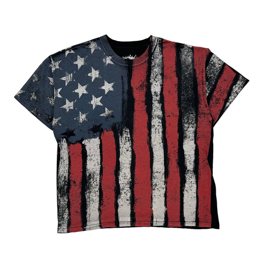 American Flag Dom Graphic T-Shirt - XL Multicoloured Cotton