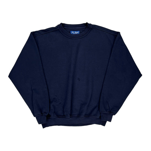 Russell Athletic Sweatshirt - XL Navy Cotton Blend