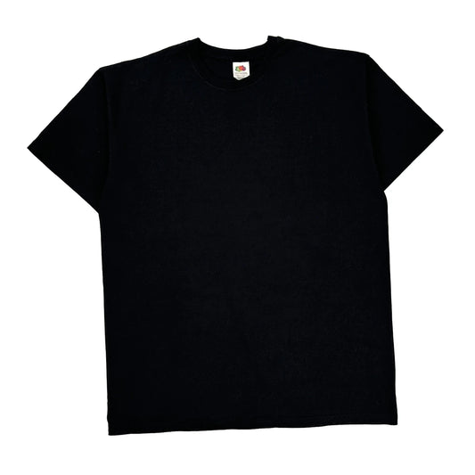 Fruit Of The Loom T-Shirt - Large Black Cotton