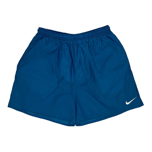 Nike Swim Shorts - Large Blue Polyester