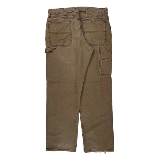 Unbranded Carpenter Trousers - 34W 30L Brown Cotton