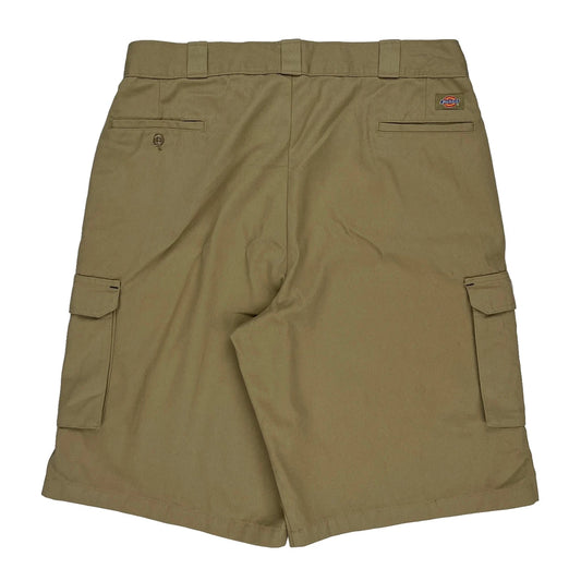 Dickies Cargo Shorts - 37W 13L Khaki Cotton