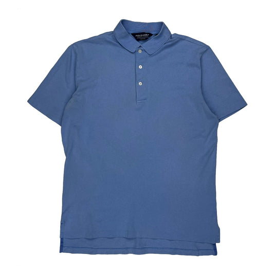 Vintage Carhartt Polo Shirt - Medium Blue Cotton