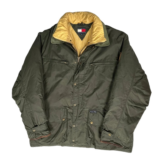Tommy Hilfiger Jacket - Large Green Polyester