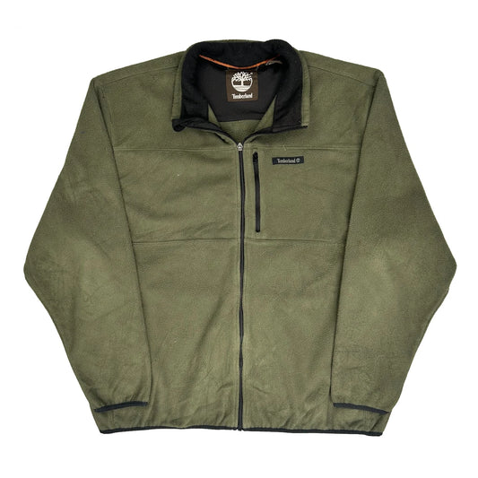 Timberland Fleece Jacket - XL Green Polyester