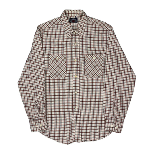 Vintage Levis Checked Shirt - Large White Cotton
