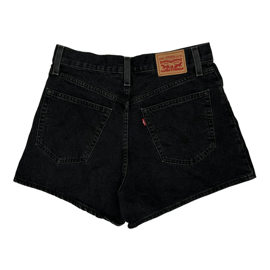 Levis Denim Shorts - 28W UK 8 Black Cotton