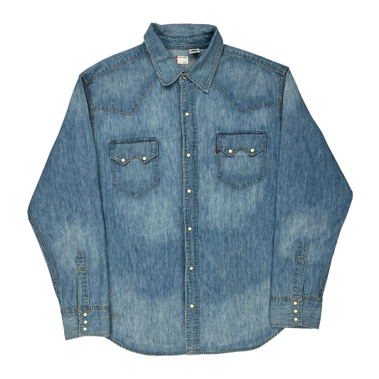 Levis Denim Shirt - XL Light Wash Cotton