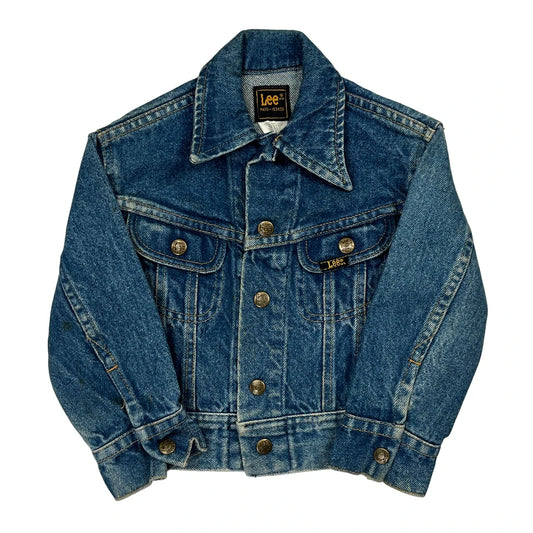 Vintage Age 4 Lee Denim Jacket - XS Blue Cotton