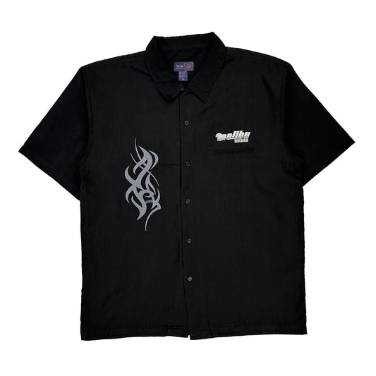 Tru Cal Short Sleeve Shirt - XL Black Polyester
