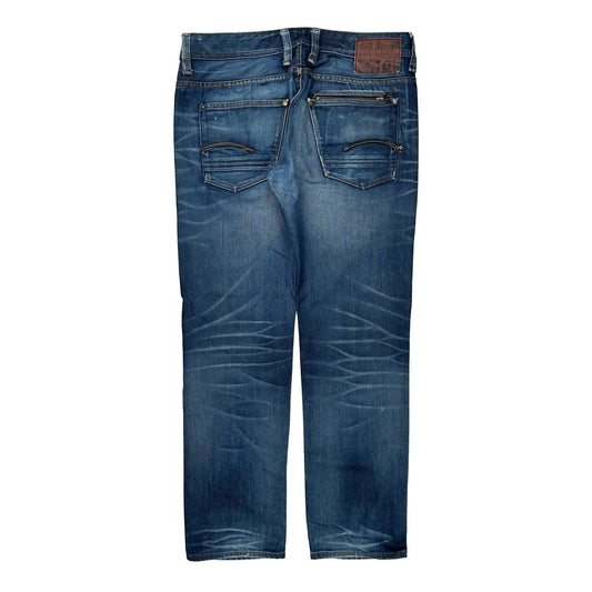 G-Star Slim Fit Jeans - 36W 31L Dark Wash Cotton