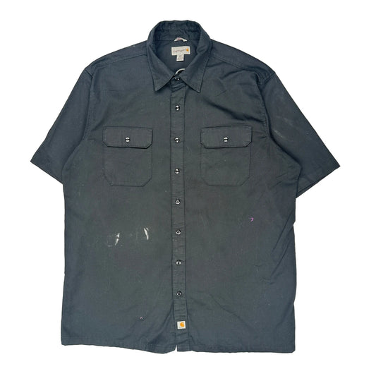 Carhartt Short Sleeve Shirt - 2XL Black Cotton