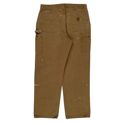 Carhartt Carpenter Trousers - 36W 32L Brown Cotton