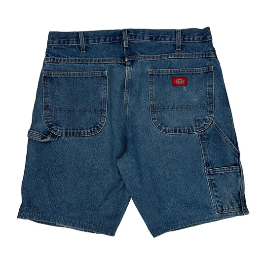 Dickies Denim Shorts - 34W 10L Blue Cotton