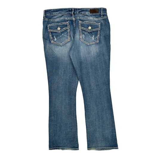 Daytrip Boot Cut Jeans - 36W UK 14 Blue Cotton Blend