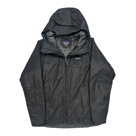 Patagonia Windbreaker - Large Black Nylon