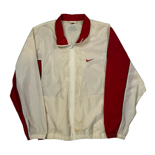 Nike Windbreaker - XL Cream Nylon